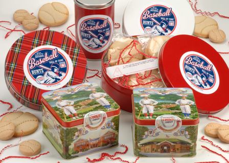 Baseball Hall of Fame cookies from the Cooperstown Cookie Company