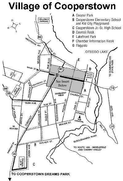 Cooperstown Village Map